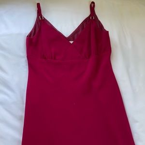A line v neck dress
